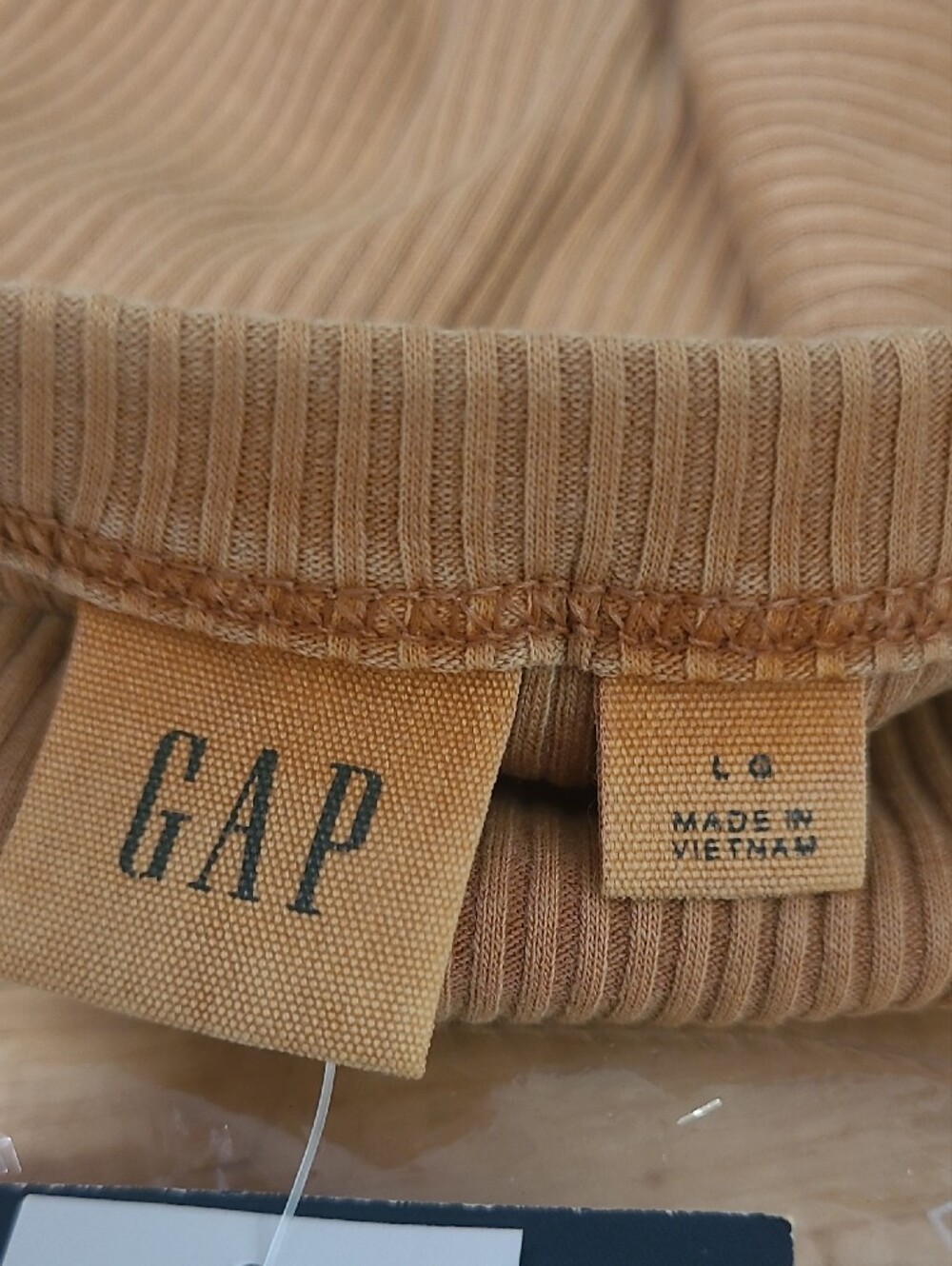 GAP Ribbed Tank Top - Camel/Tan - Picture 6 of 6
